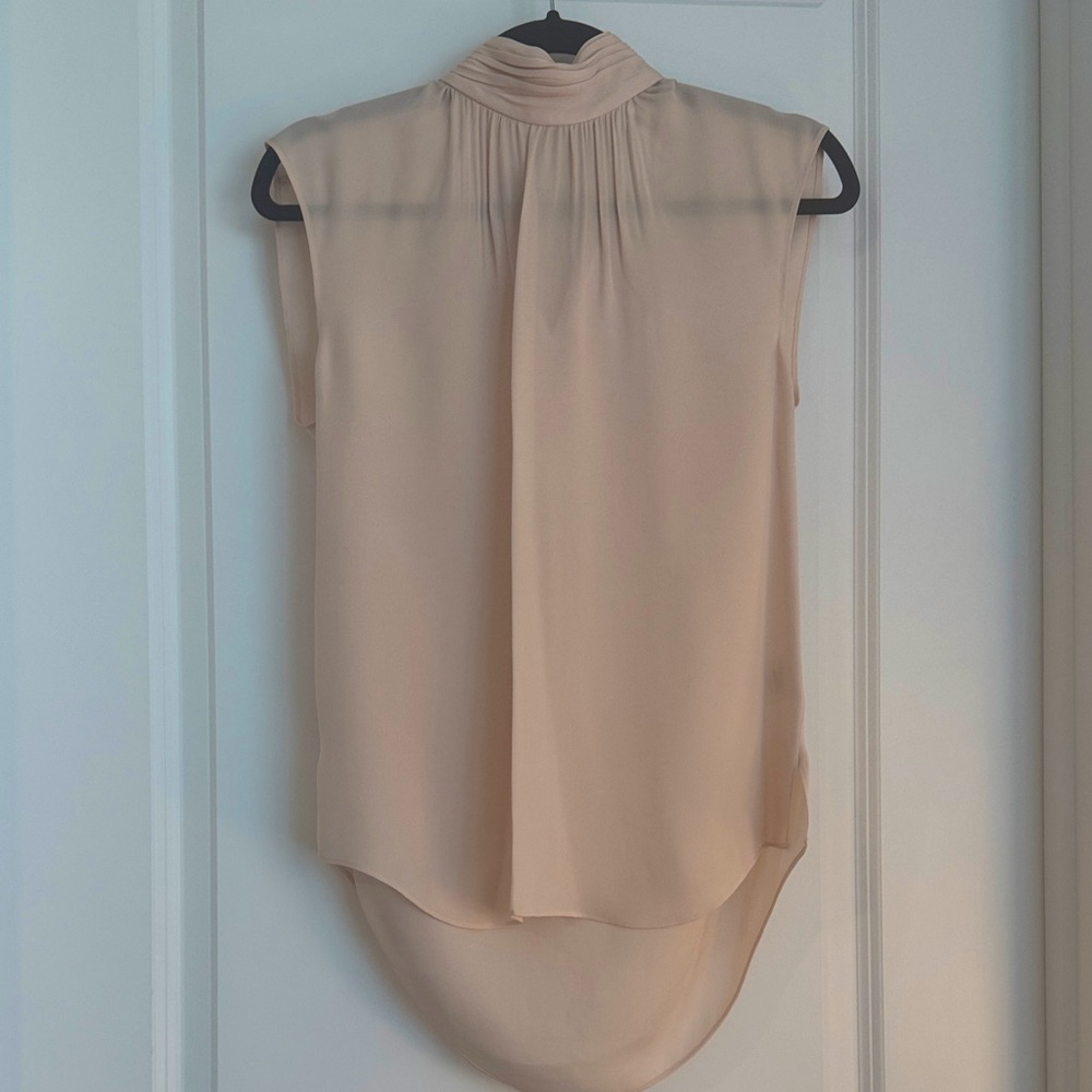 NWOT Veronica Beard Tristen Blouse in Blush (6) - Picture 2 of 5